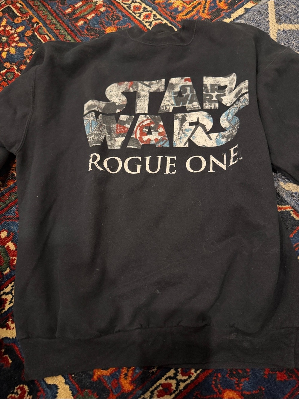 Star Wars Rogue One Sweatshirt - Hanes Black Disneyland Walt Disney World size M